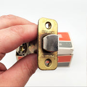 Schlage Door Knob Bright Brass 605 Passage Latch GEO F10 2-3/8 & 2-3/4 BS NOS 5