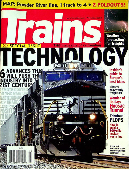 Trains Railroading Magazine November 2008 Vol 68 No 11 6 Advancments in Tech