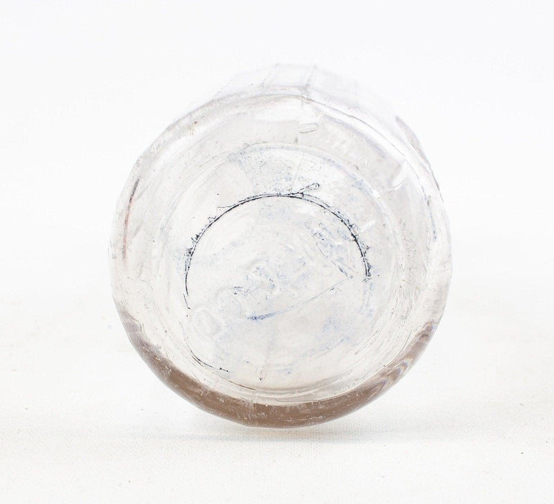 The Akron Pure Milk Co. One Pint Milk Bottle - Clear Glass Akron Ohio | Embossed 6