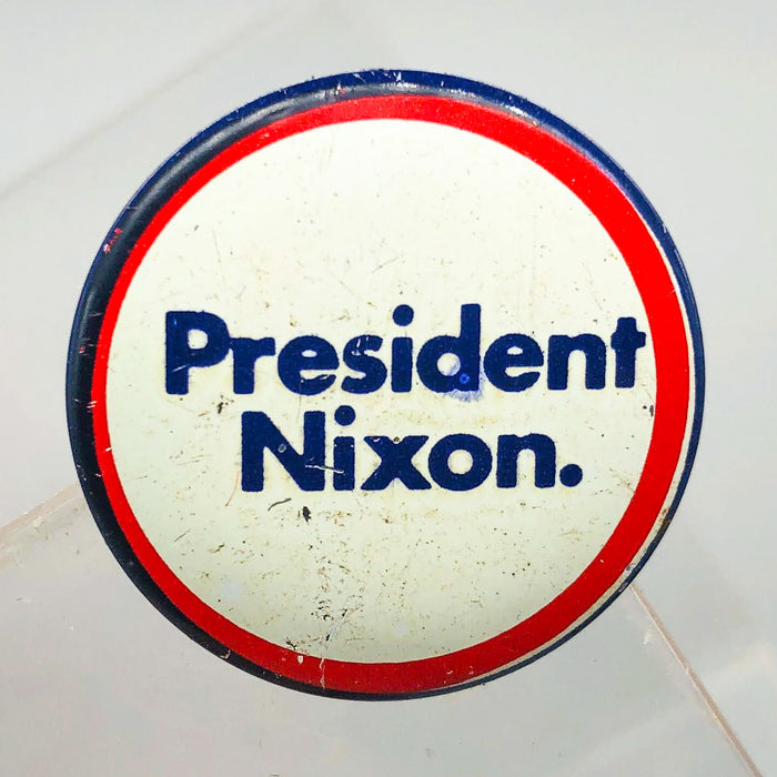 President Nixon Button 1" Pin Presidential Political Campaign Red White Blue 8