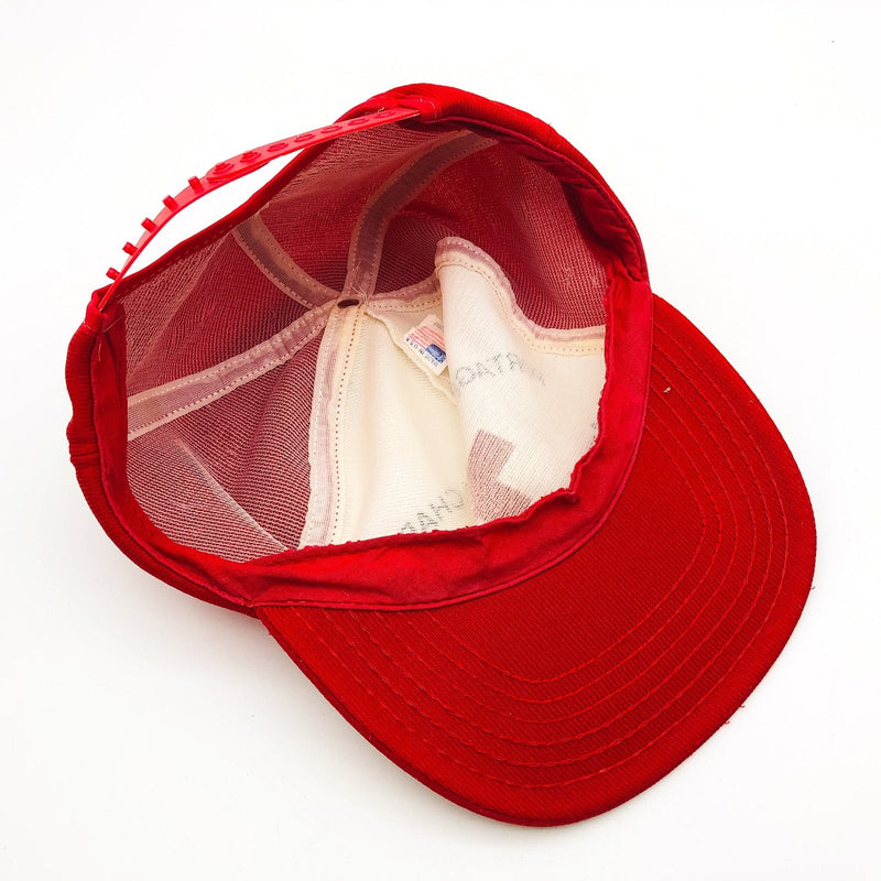 Vintage American Red Cross ARC Trucker Hat Cap Snapback Portage County Ohio 2 9