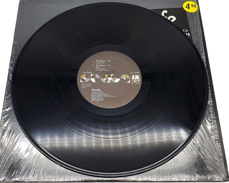 Strafe Outlaw 33 RPM Single Record A&M 1986 SP-12233 3