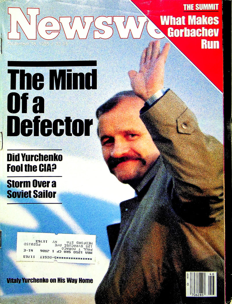 Newsweek Magazine November 18 1985 CIA Defector Espionage Yurchenko KGB Russia 5