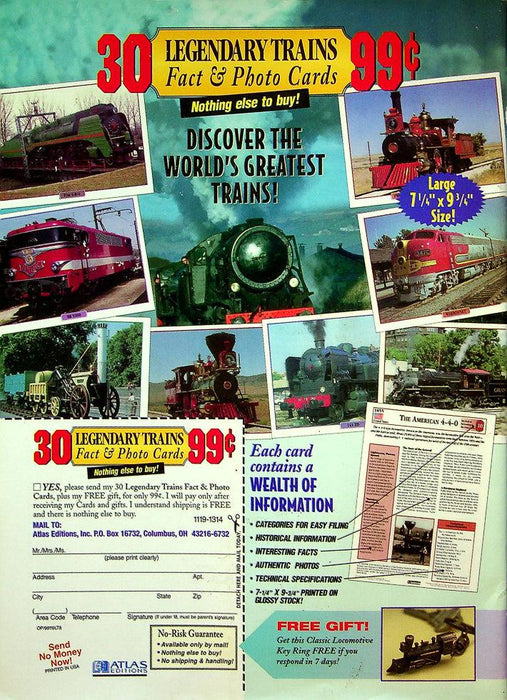 Railfan & Railroad Magazine May 1999 Vol 18 No 5 Skunk Train, California RR