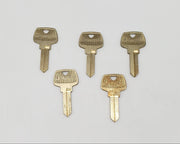 5x Sargent 12-257 Key Blanks Stamped FB Tarnished Vintage NOS 3
