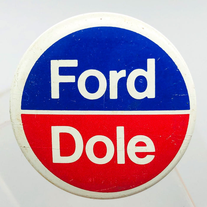 Ford Dole Button Pin 1.25" Gerald Bob Political Campaign President Committee 1