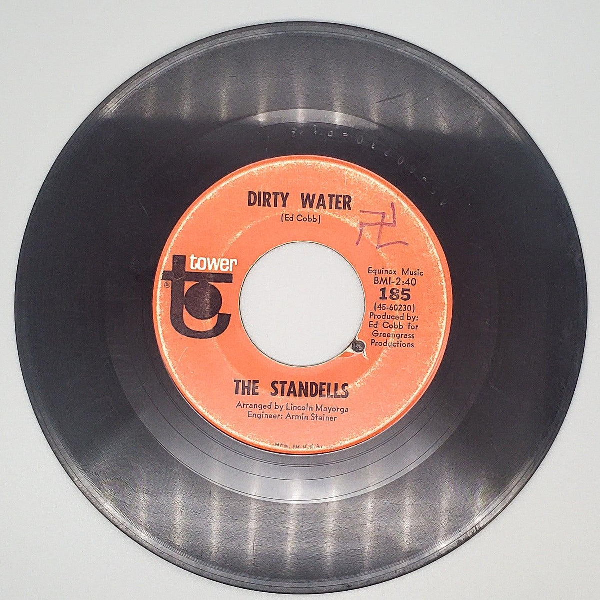 The Standells Dirty Water Record 45 RPM Single 185 Tower 1965 — HKResale