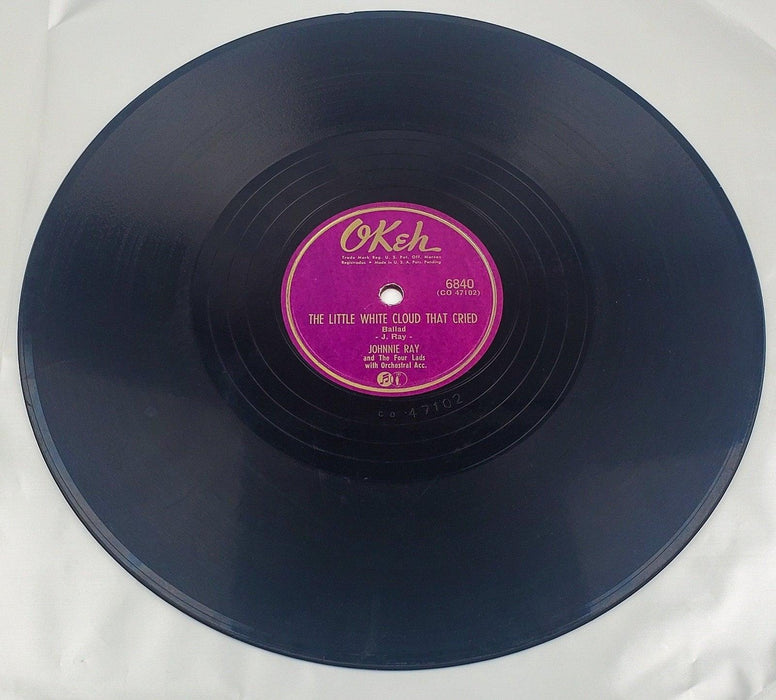 Johnnie Ray Cry / The Little White Cloud That 78 RPM Single Record OKeh 1951 4