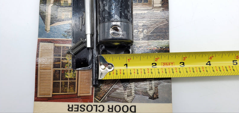 Vintage Door Closer Black Finish Up to 50lbs Ideal Security SK-3061AC NOS