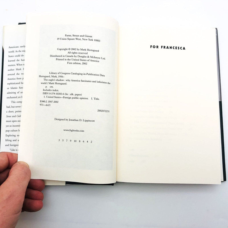 The Eagle's Shadow Hardcover Mark Hertsgaard 2002 Foreign Public Opinion USA 10