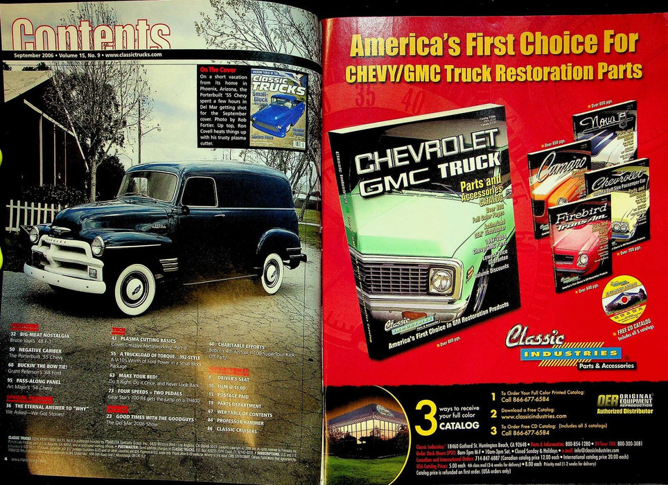 Classic Trucks Magazine September 2006 Vol 15 # 9 Smeding's 392 Ford