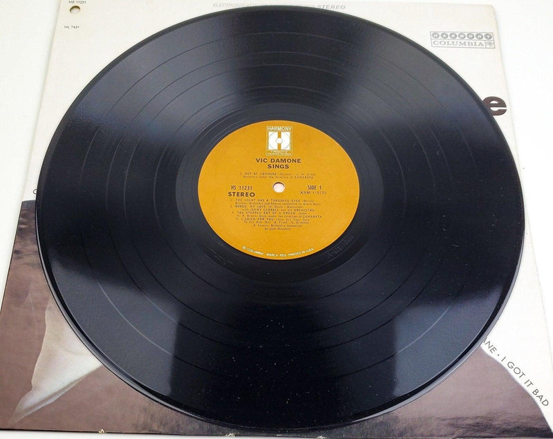 Vic Damone Sings 33 RPM LP Record Columbia Punched HS 11231 5
