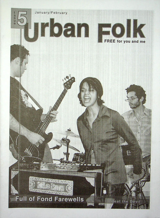 Urban Folk Magazine Zine Jan-Feb 2006 AntiPress Antifolk Roger Manning JT Lewis