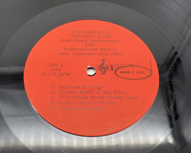 Stuebenville Big Red Band State Finals Performance 1970 33 RPM LP Record 3