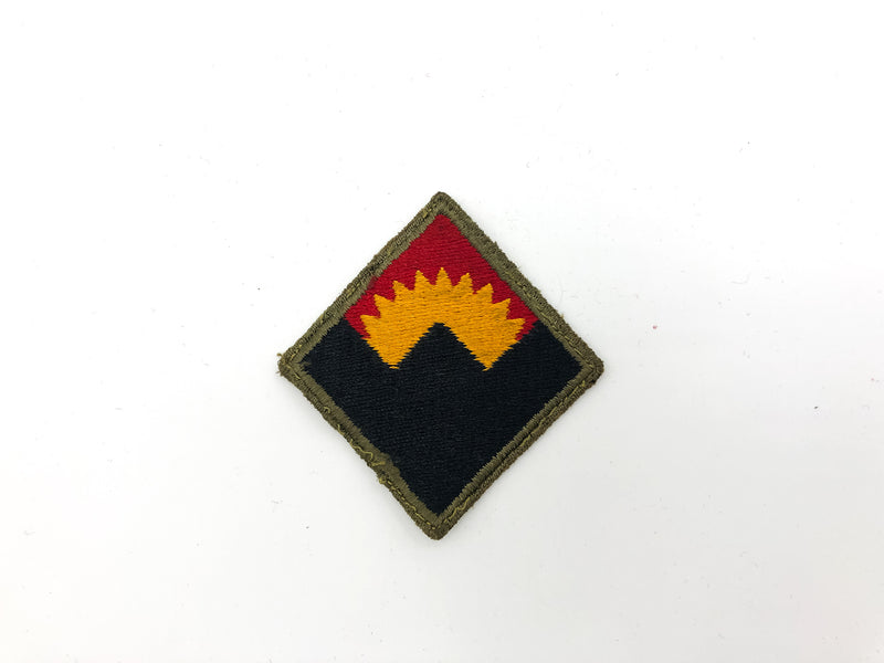 US Army Western Defense Command Patch WW2 Vintage White Back W Sun Insignia 5