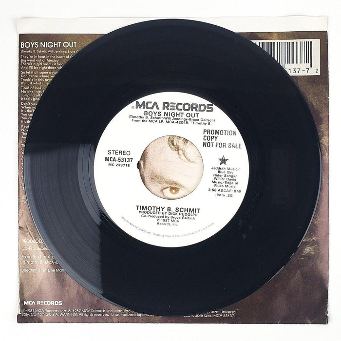 Timothy B Boys Night Out Record 45 RPM Single MCA-53137 MCA Records 1987 Promo 3