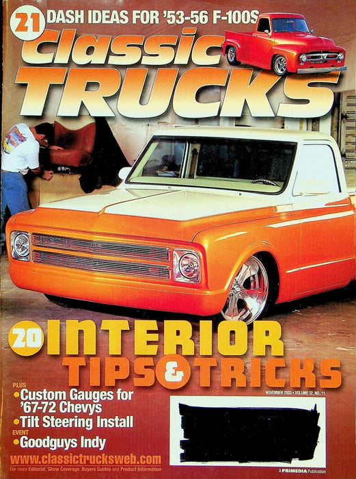 Classic Trucks Magazine November 2003 Vol 12 # 11 56-56 F-100s