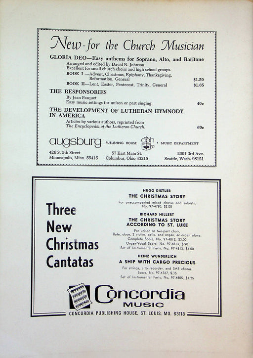 Journal of Church Music Magazine Jul-Aug 1967 Organ Voluntaries of John Stanley 2