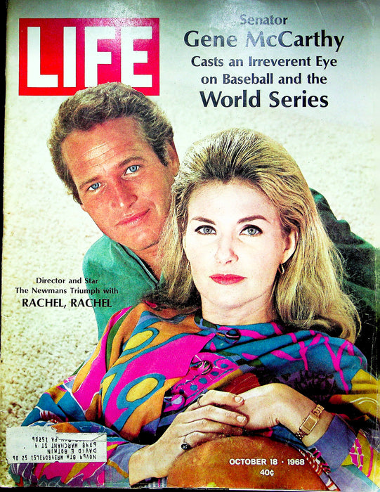 Life Magazine October 18 1968 Paul Rachel Joanne Newman Baseball Sen McCarthy 2