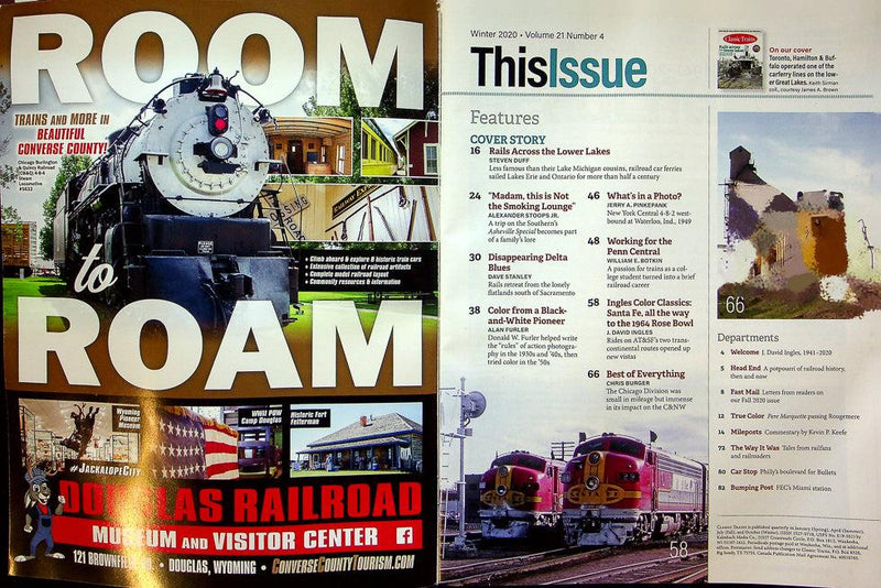 Classic Trains Magazine Winter 2020 Vol 21 No 4 Rails Across Lower Lakes