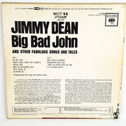 Jimmy Dean Big Bad John Record 33 RPM LP CS 8535 Columbia 1961 2