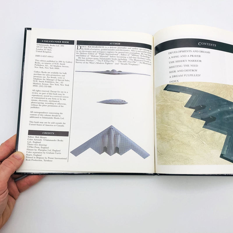 Northrop B-2 Bomber Hardcover Doug Richardson 1991 1st Edition US Air Force 8