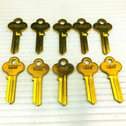 10-pk Vintage Lori L100 Key Blank ILCO X1014F Southington Conn New Old Stock NOS 4