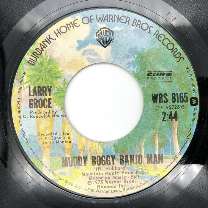 Larry Groce Junk Food Junkie Record 45 RPM Single WBS 8165 Warner Bros 1975 4