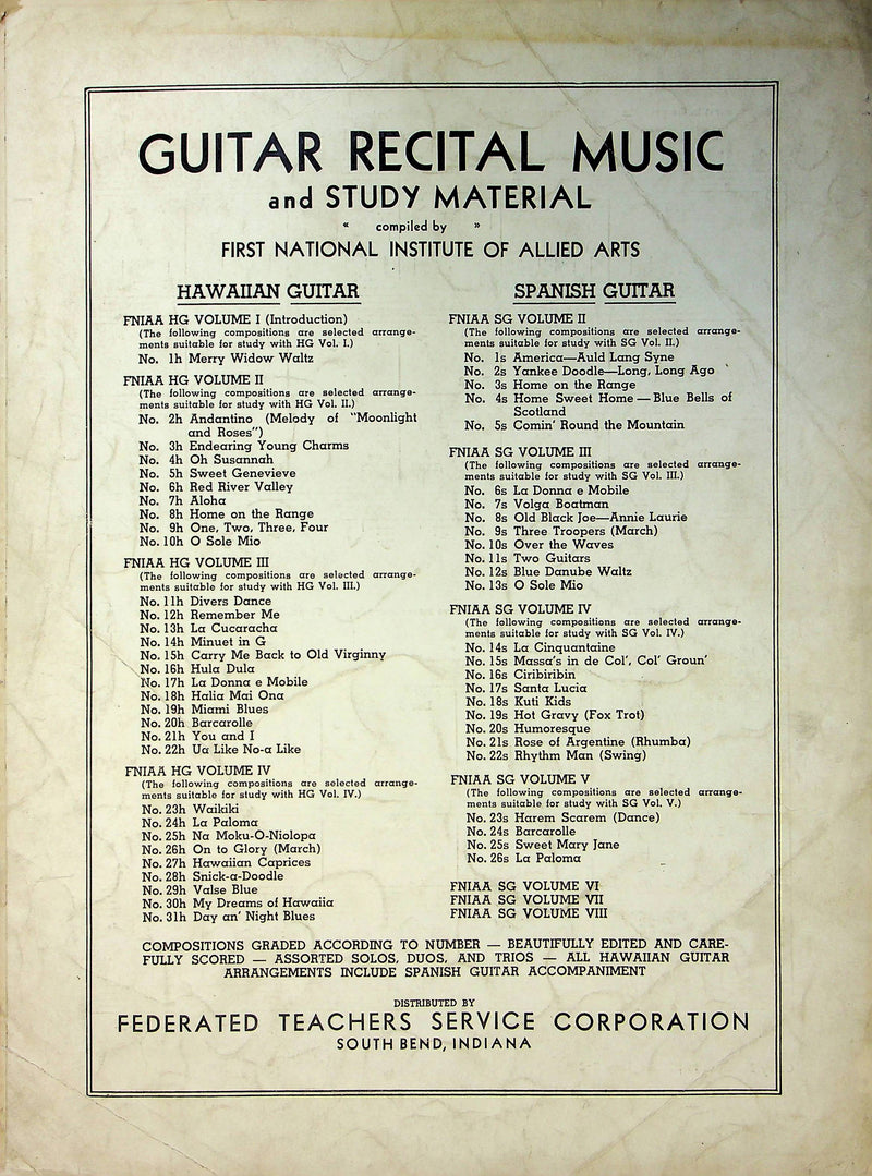 Vintage Hawaiian Sheet Music Carry Me Back To Old Virginny Guitar Solo J Bland 3