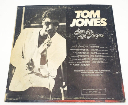 Tom Jones Live In Las Vegas Record 33 RPM LP PAS 71031 Parrot 1969 2