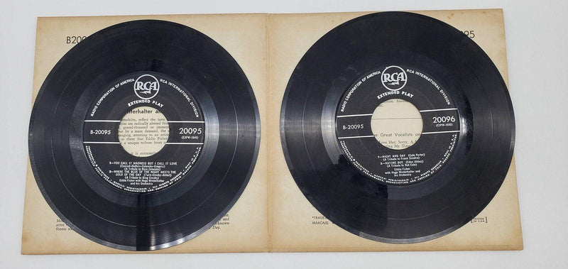 Eddie Fisher May I Sing To You 45 RPM Double EP Record RCA 1953 EPB 3185 Copy 1 4