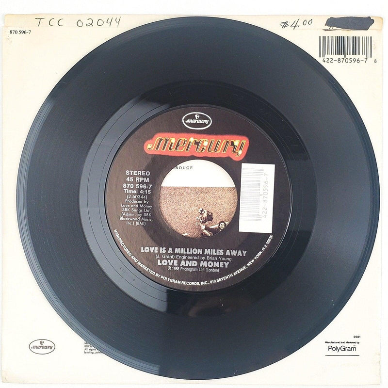 Love And Money Halleluiah Man Record 45 RPM Single 870 596-7 Mercury 1988 3