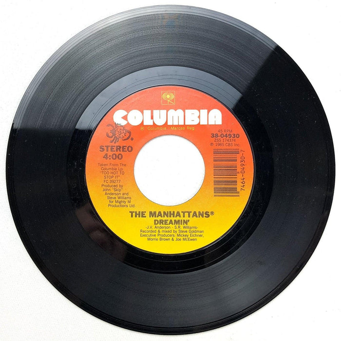 The Manhattans 45 RPM 7" Single Don't Say No / Dreamin' Columbia 38-04930 1985 3