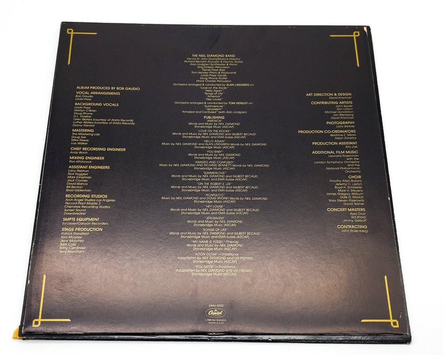Neil Diamond The Jazz Singer Sound Track 33 RPM LP Record Capitol Records 1980 6