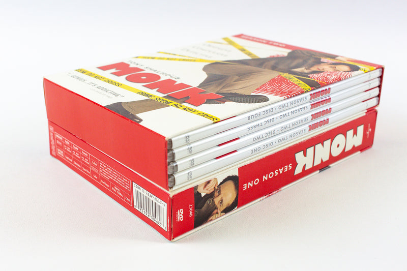 Monk Season 1 & Season 2 DVD Box Sets - 8 Discs | USED