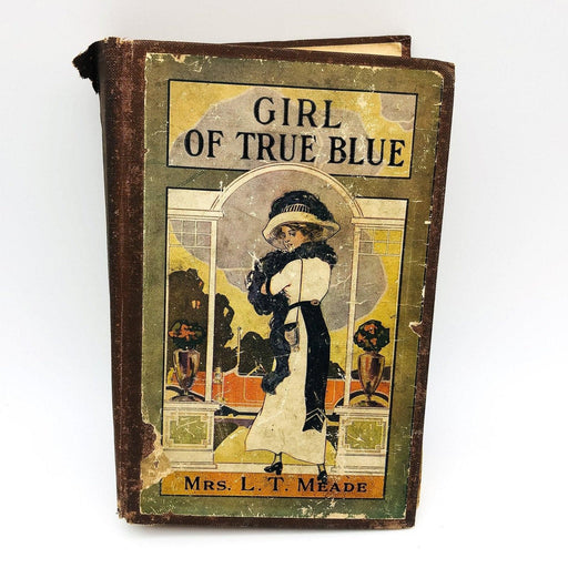 Girl Of True Blue Hardcover Mrs. L. T. Meade 1915 American Red Cross Santa Stamp 1