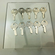10x Master Lock Co 120 K Key Blanks Vintage Master Padlock Uncut New Old Stock 8