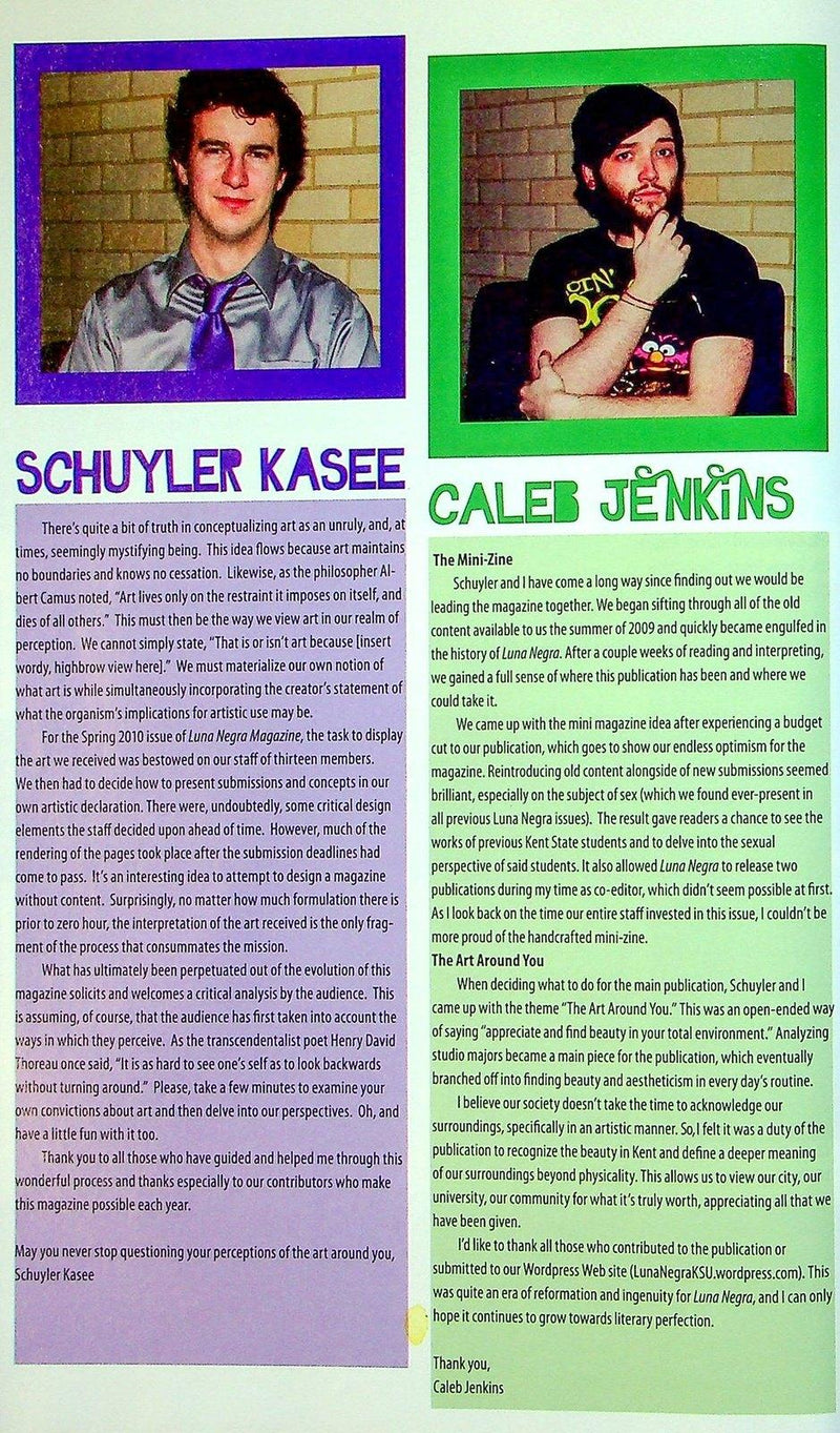 Luna Negra Magazine Spring 2010 Graffiti, Poems, Photography & Illustrations 3