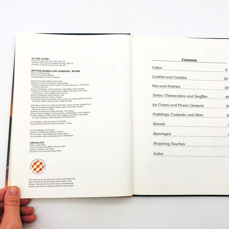 Chocolate Hardcover Better Homes And Garden 1984 1st Edition Recipes Cookbook 7