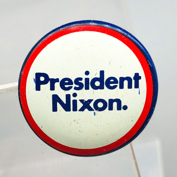 President Nixon Button 1" Pin Presidential Political Campaign Red White Blue 11