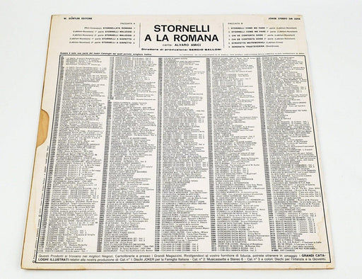 Alvaro Amici Stornelli A La Romana Record LP SM 3294 Joker 1972 2