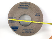 Grinding Wheel 14" Aluminum Oxide 5" Arbor Cylindrical .625" Norton 53A80-18VJN 3