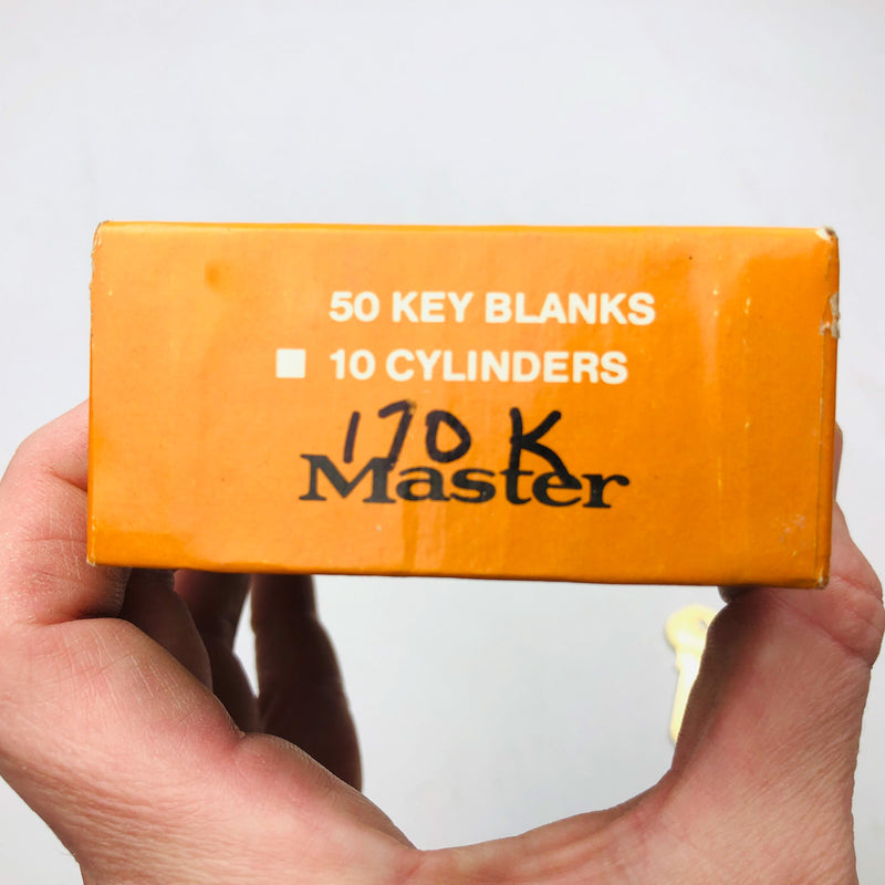 5x Master Lock 170K Key Blanks Vintage Padlock Uncut New Old Stock NOS