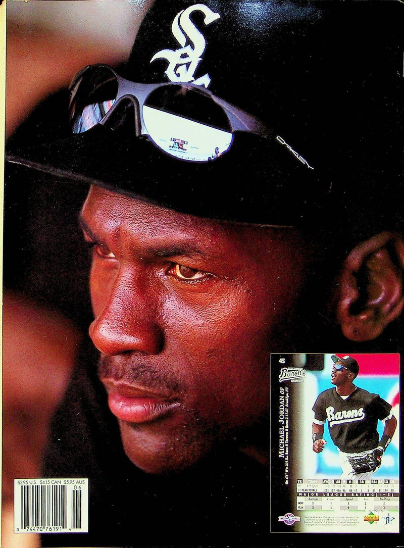 Beckett Baseball Magazine June 1995 # 123 Kenny Lofton Indians Michael Jordan 3