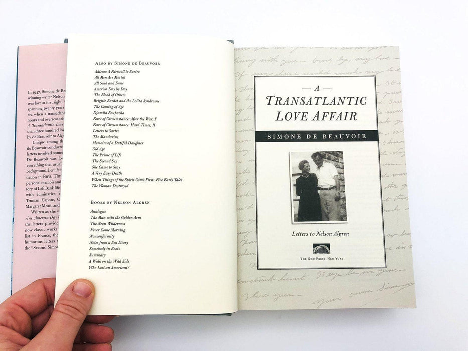 A Transatlantic Love Affair Hardcover Simone De Beauvoir 1997 Letters French 7