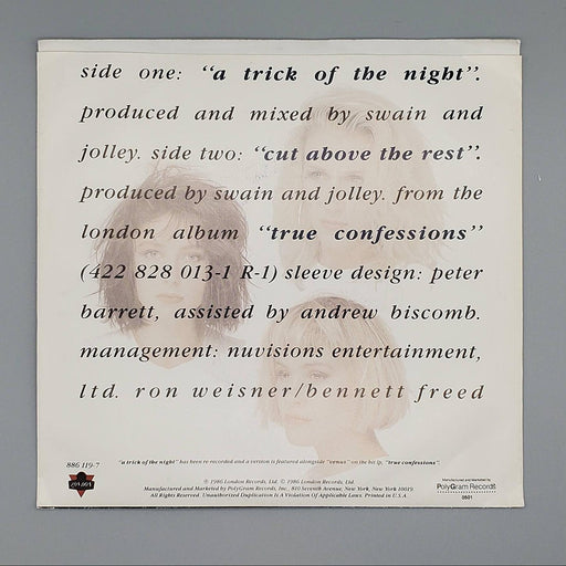 Bananarama A Trick Of The Night Single Record London Records 1986 886 119-7 Cpy1 2
