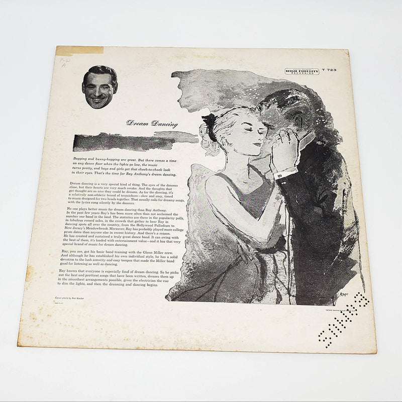 Ray Anthony Plays For Dream Dancing LP Record Capitol Records 1956 T-723 Copy 1 2