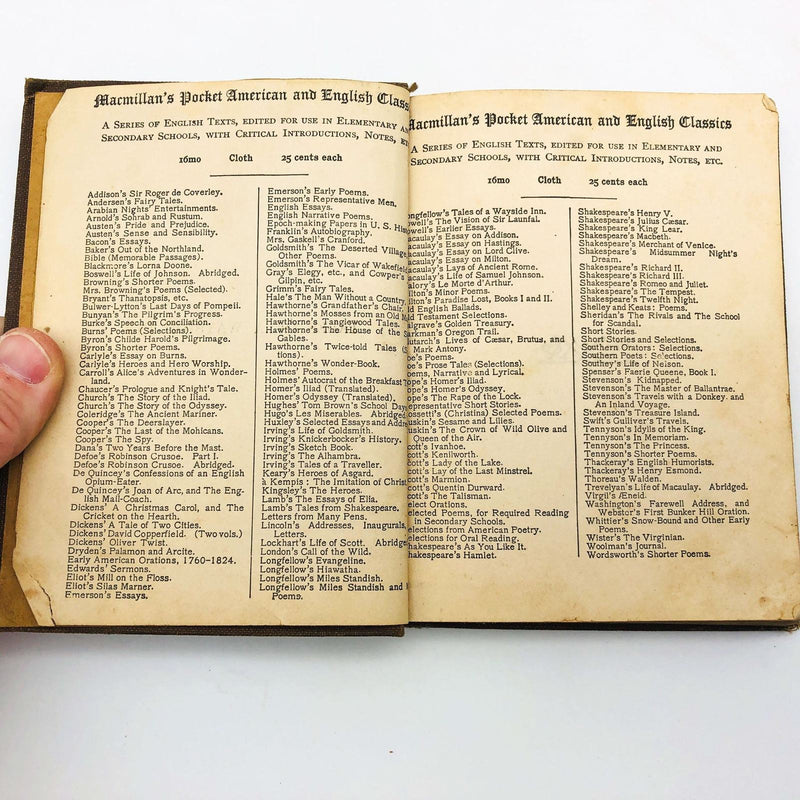 Tales Of Wayside Inn Hardcover Henry Wadsworth Longfellow 1918 MacMillan Pocket 8
