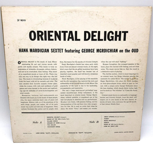 Hank Mardigian Sextet Oriental Delight Record 33 RPM LP SF 9010 Forum 1960 2