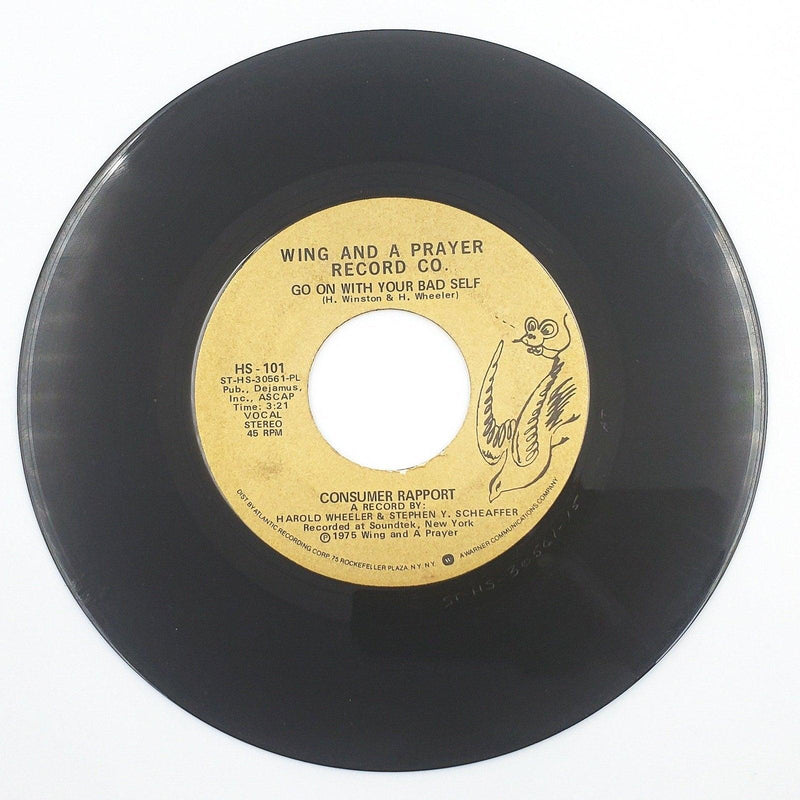Consumer Rapport Ease On Down The Road 45 Single Record Wing And A Prayer 1975 2
